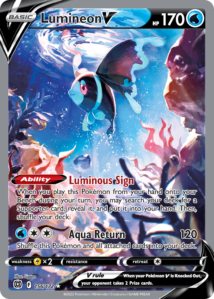 Lumineon V — illustrated card