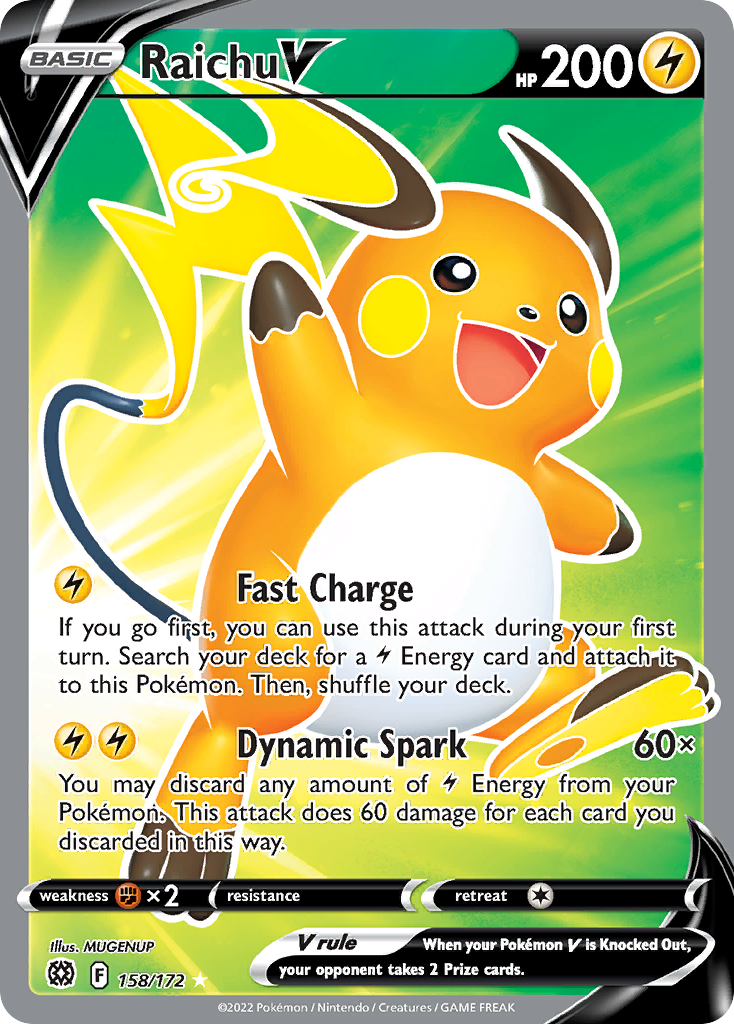 Raichu V — illustrated card