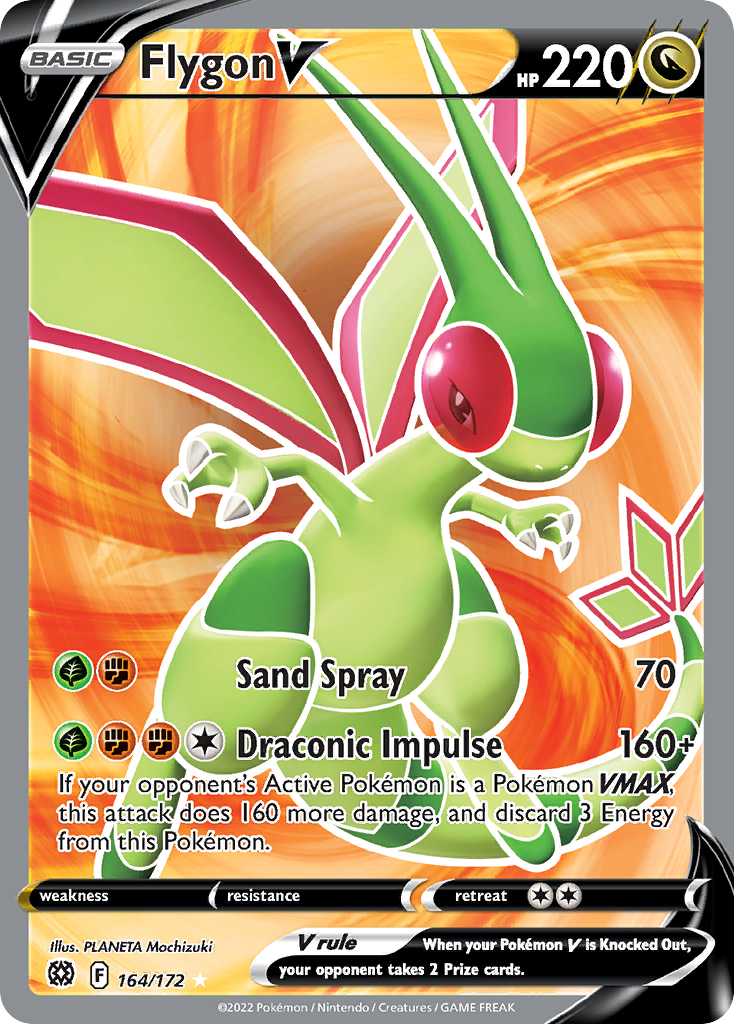 Flygon V — illustrated card