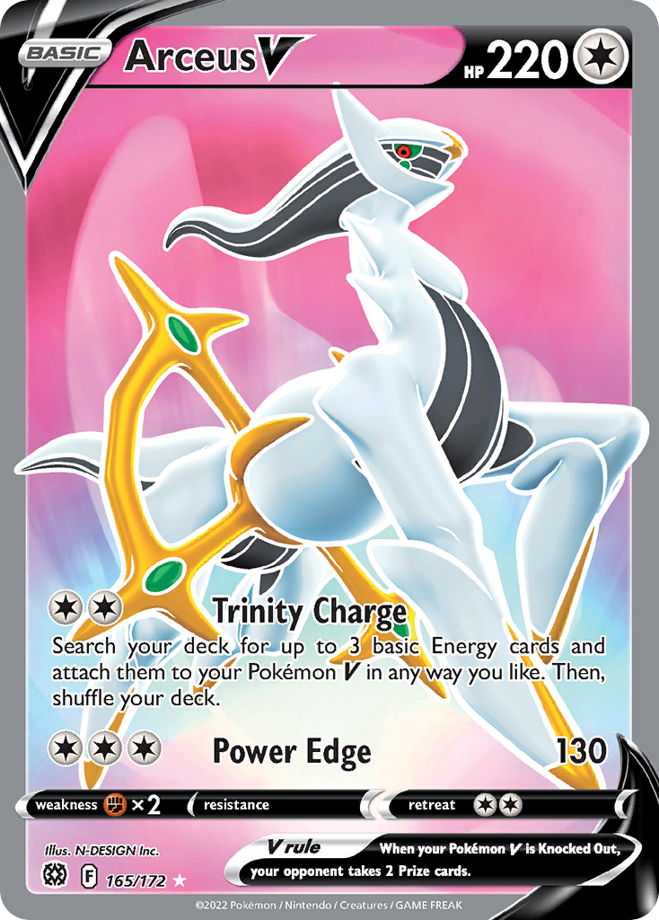 Arceus V — illustrated card