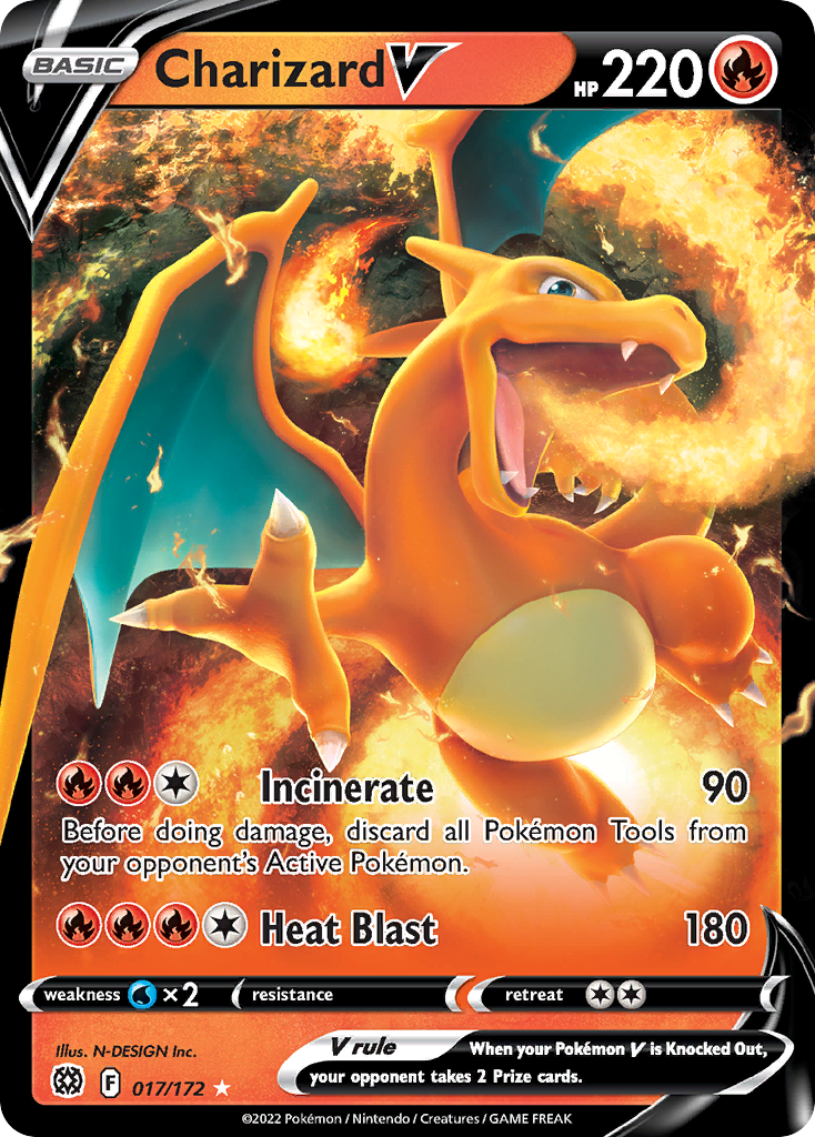 Charizard V — illustrated card