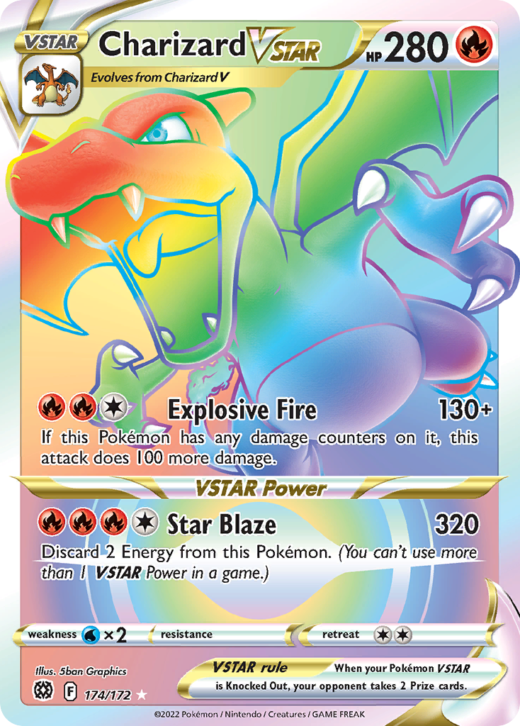 Charizard VSTAR — illustrated card