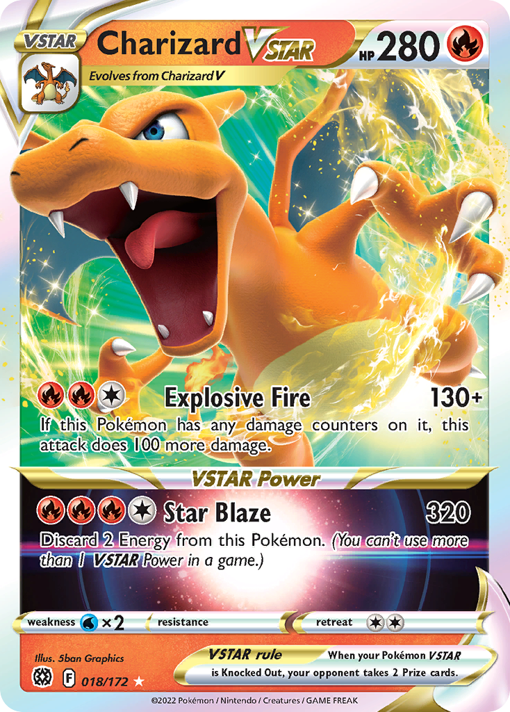 Charizard VSTAR — illustrated card