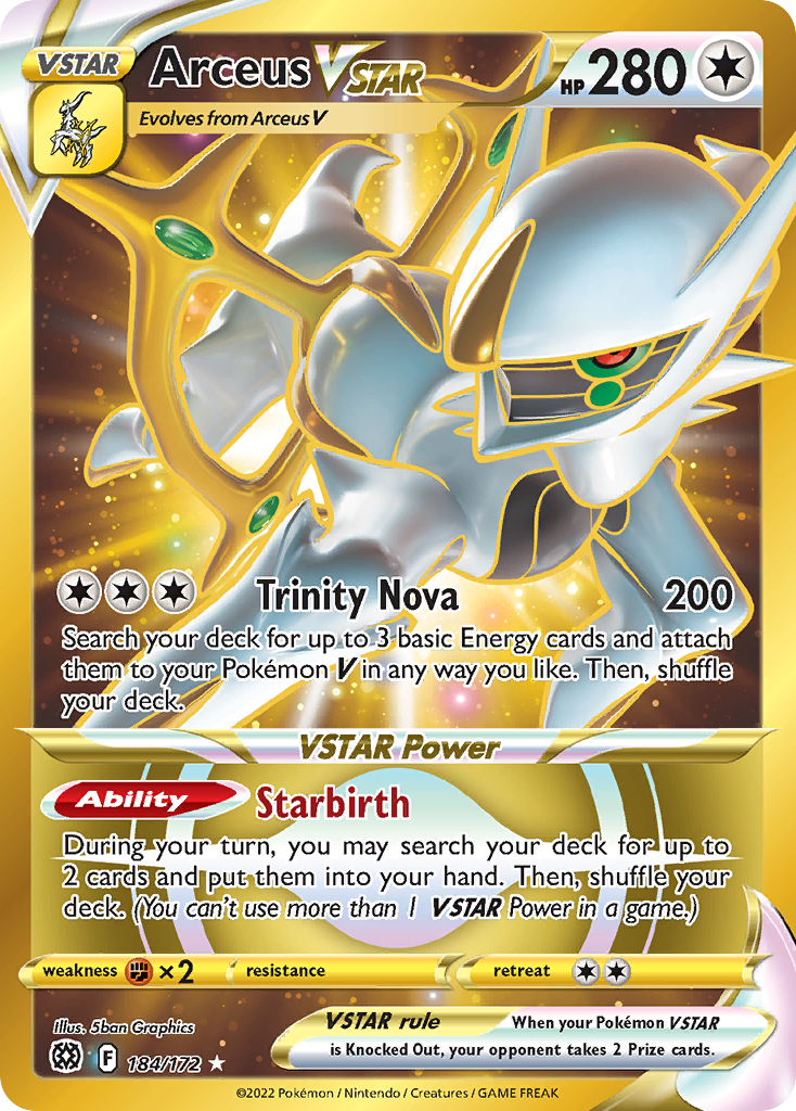 Arceus VSTAR — illustrated card