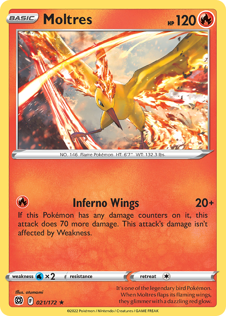 Moltres — illustrated card