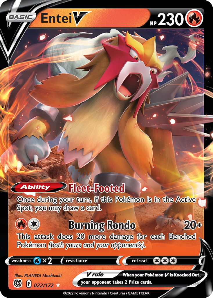 Entei V — illustrated card