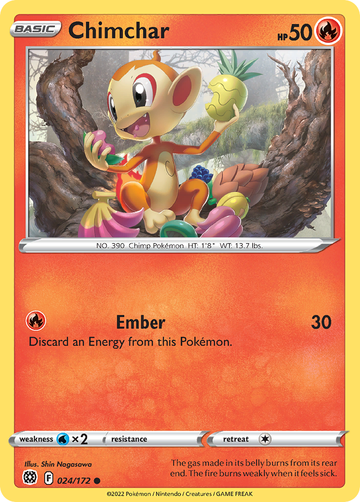 Chimchar — illustrated card