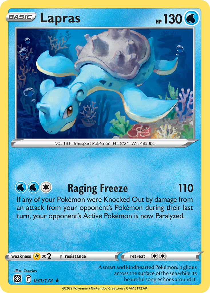 Lapras — illustrated card