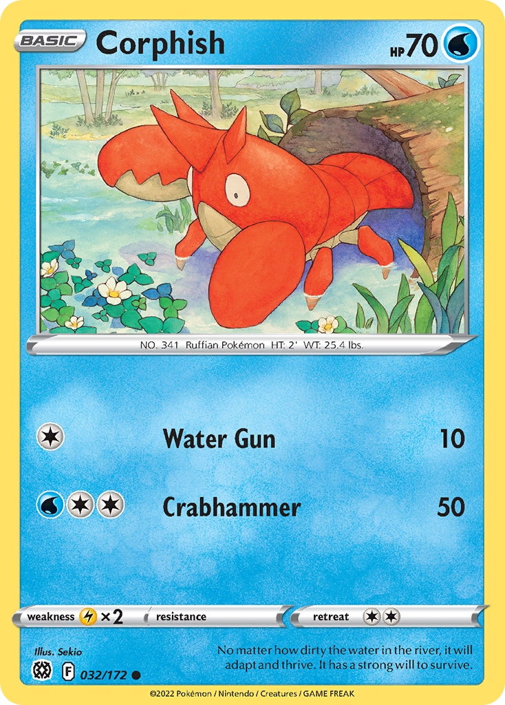 Corphish — illustrated card