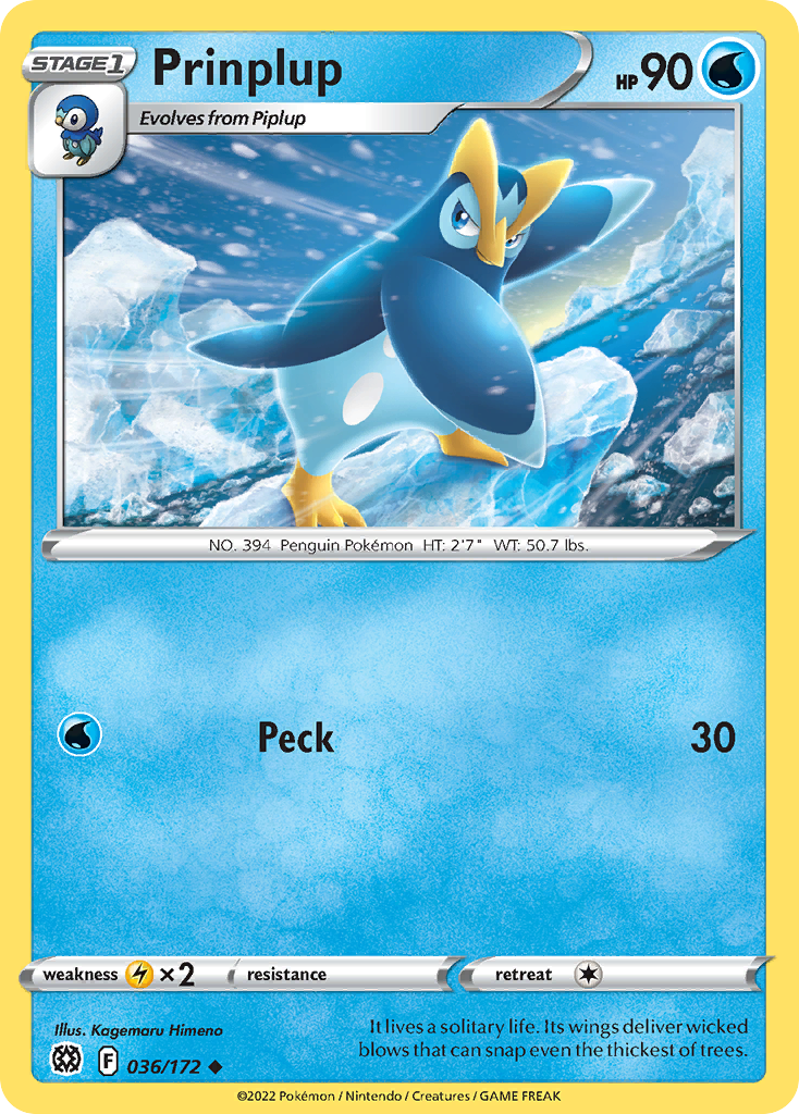 Prinplup — illustrated card