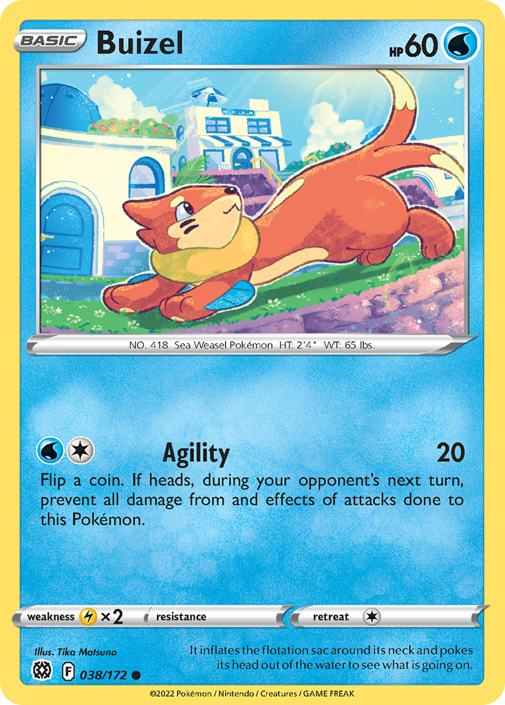 Buizel — illustrated card