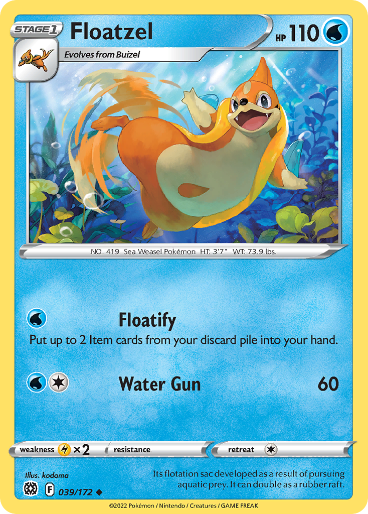 Floatzel — illustrated card