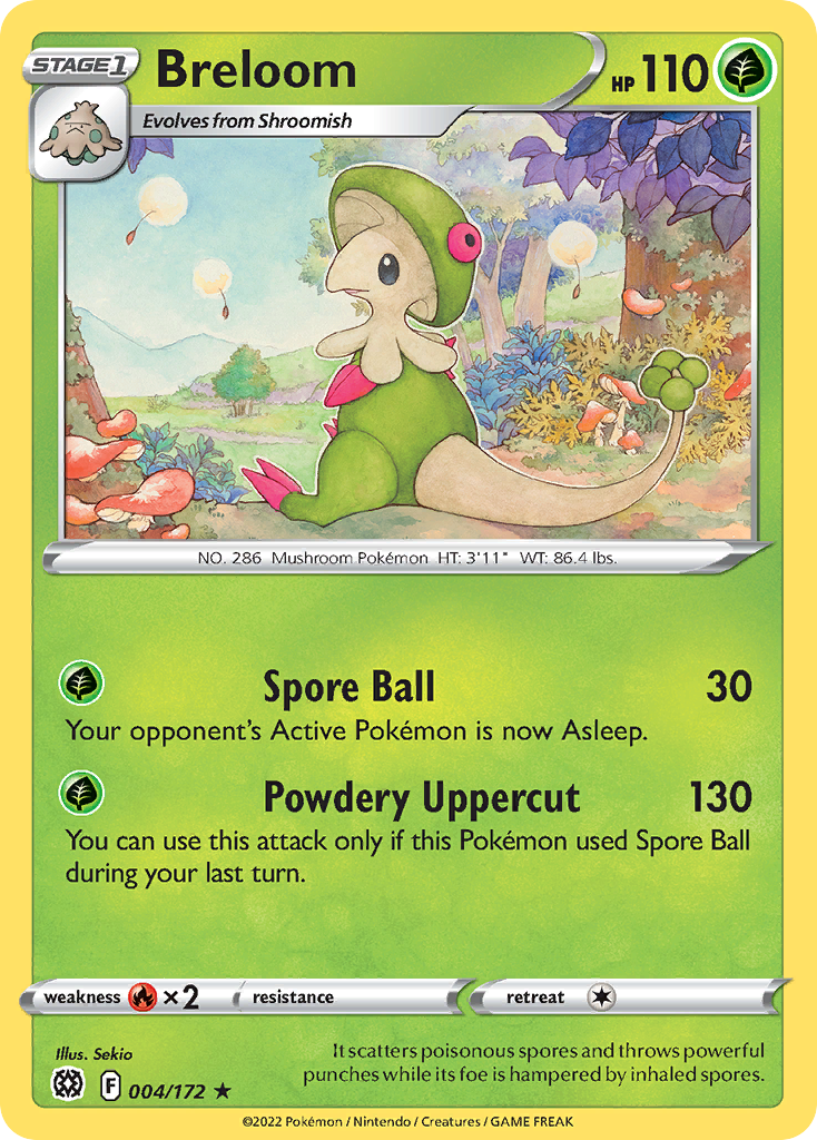 Breloom — illustrated card