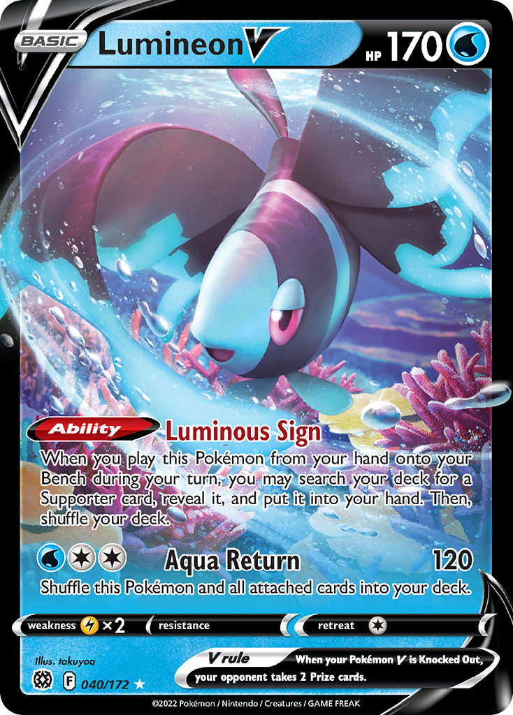 Lumineon V — illustrated card