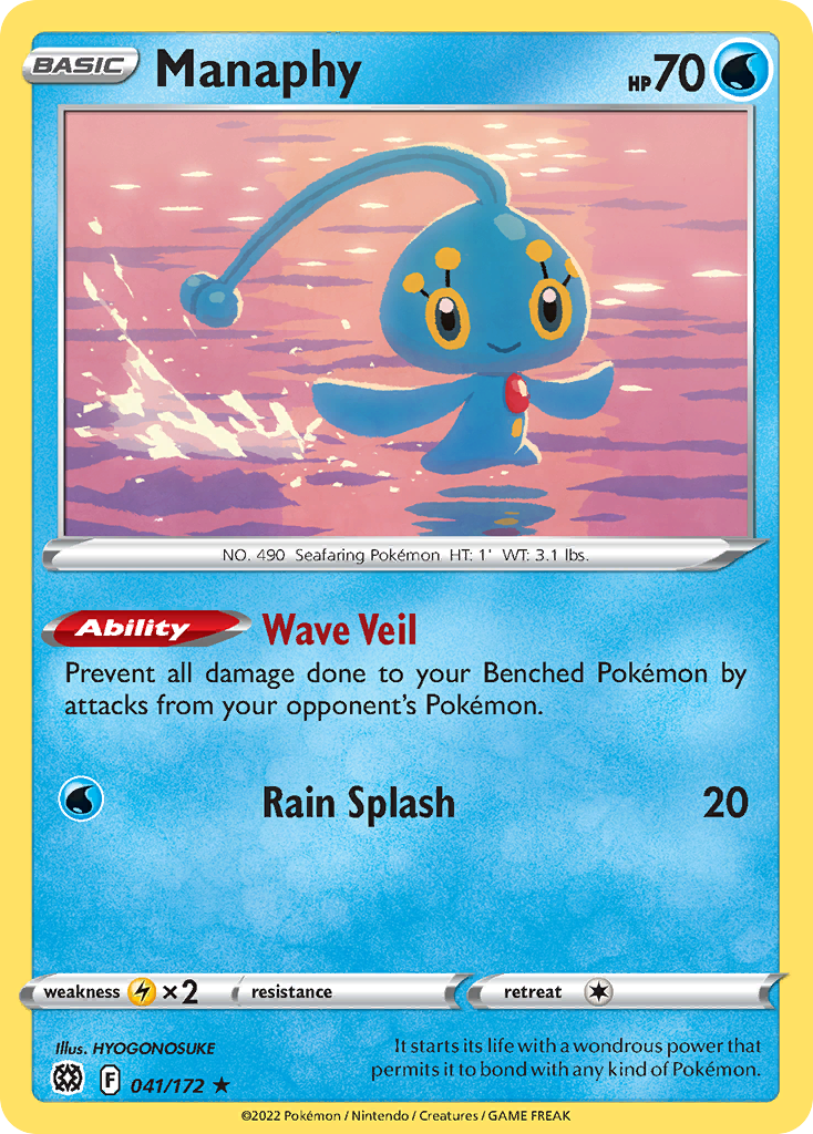 Manaphy — illustrated card