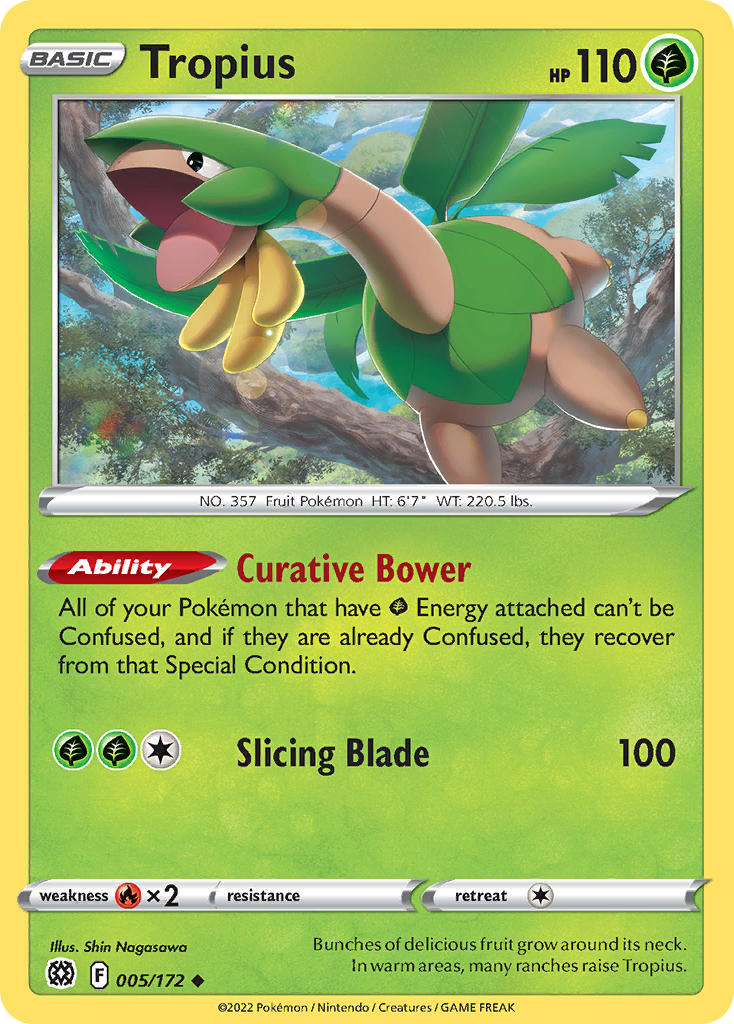 Tropius — illustrated card