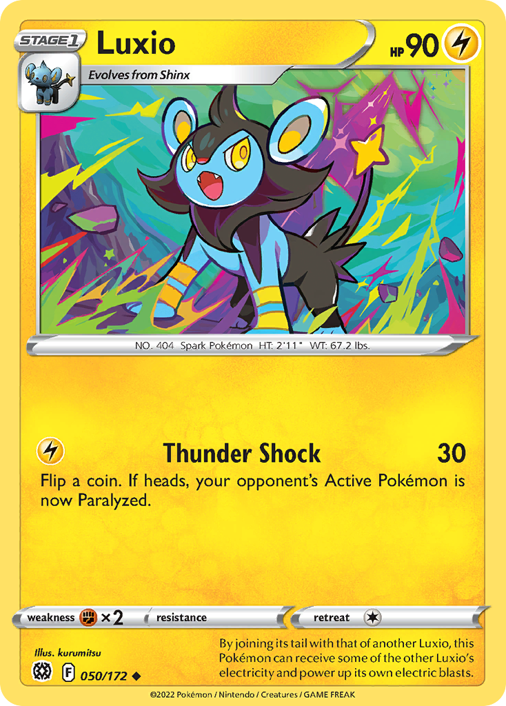 Luxio — illustrated card