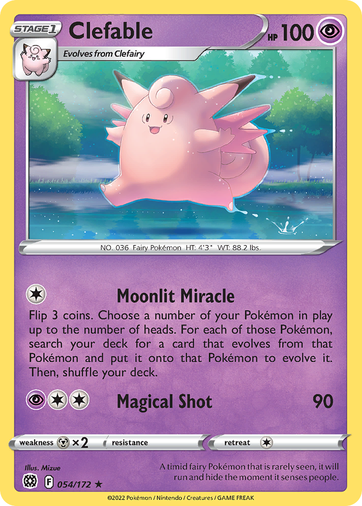 Clefable — illustrated card