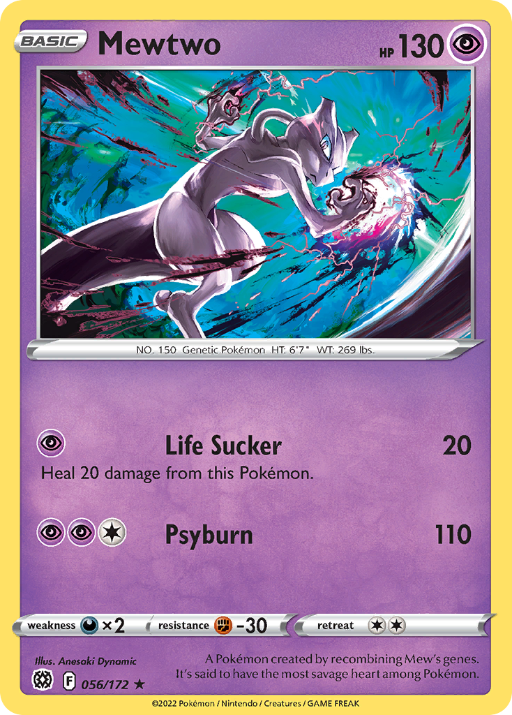 Mewtwo — illustrated card