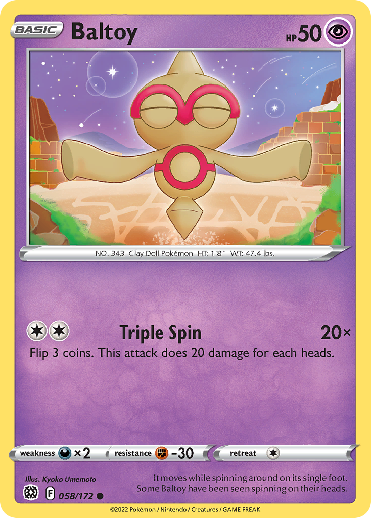 Baltoy — illustrated card
