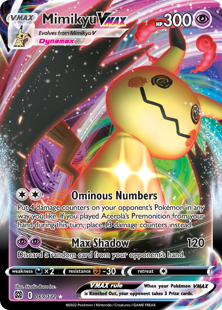 Mimikyu VMAX — illustrated card