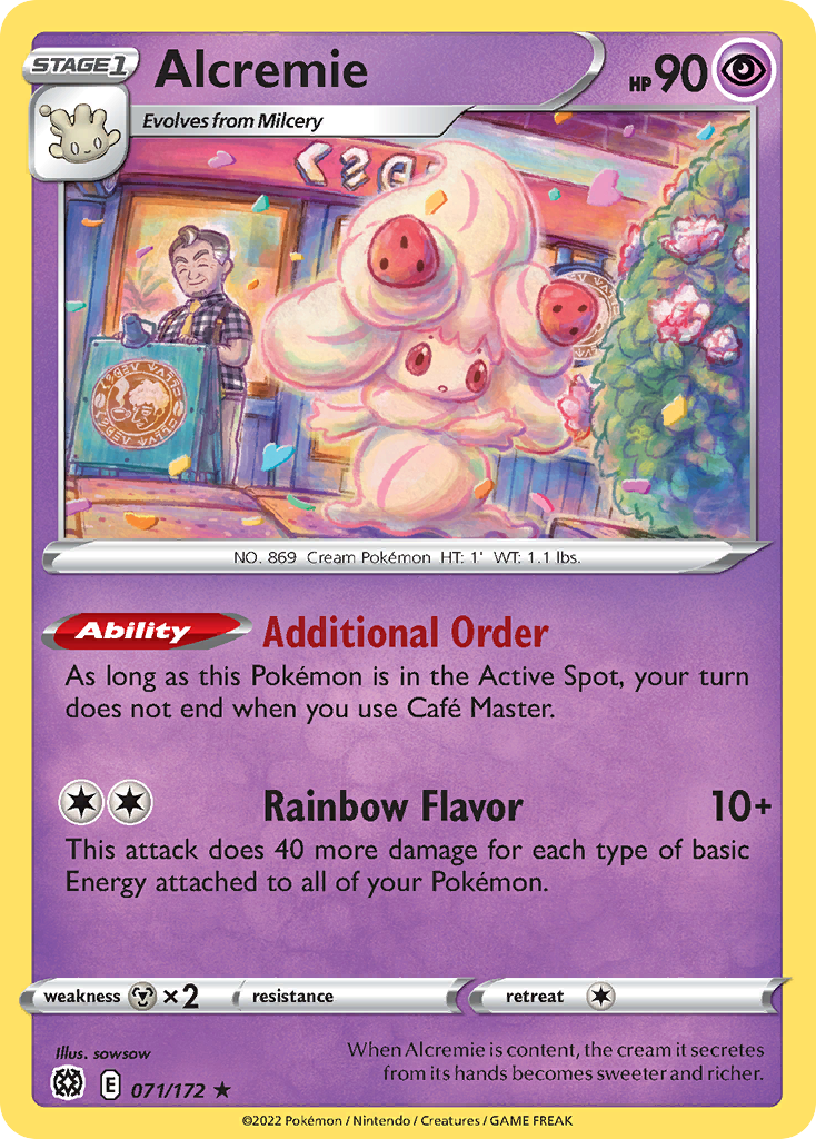Alcremie — illustrated card
