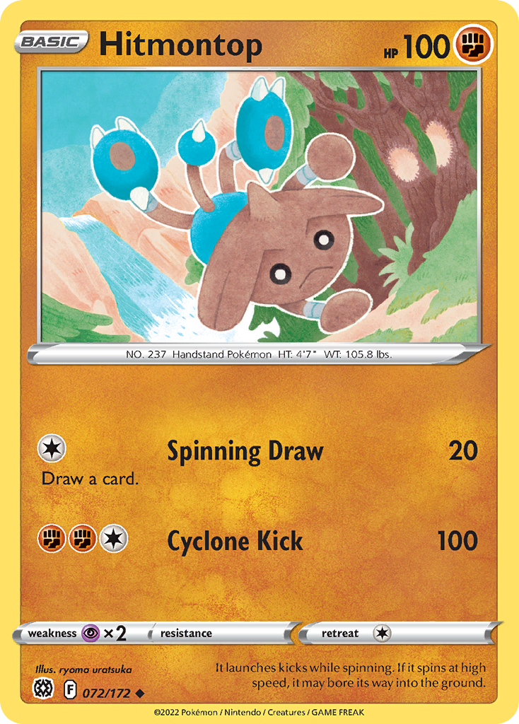 Hitmontop — illustrated card