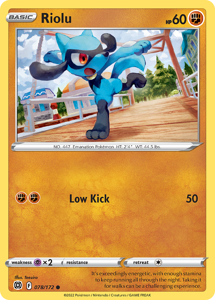 Riolu — illustrated card