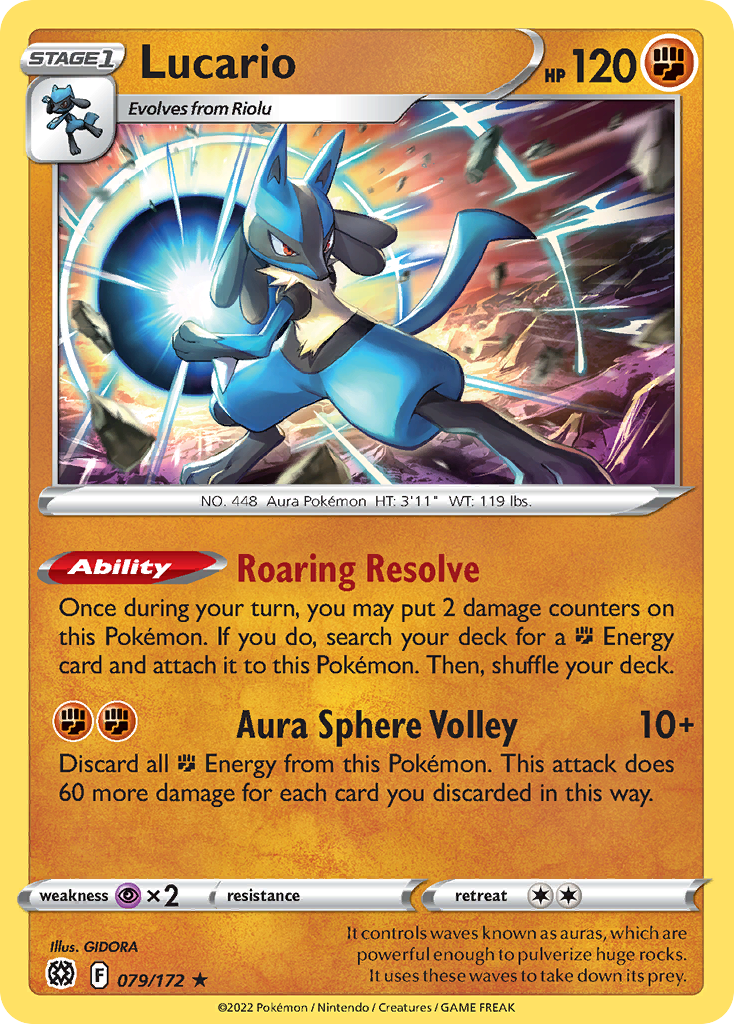 Lucario — illustrated card