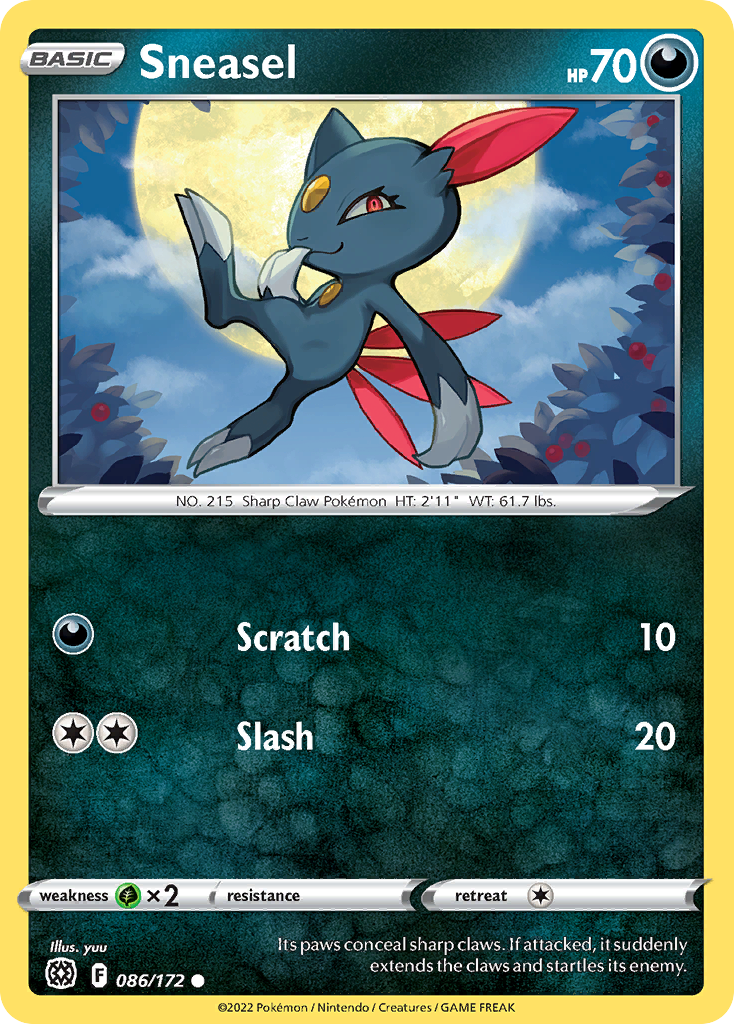 Sneasel — illustrated card