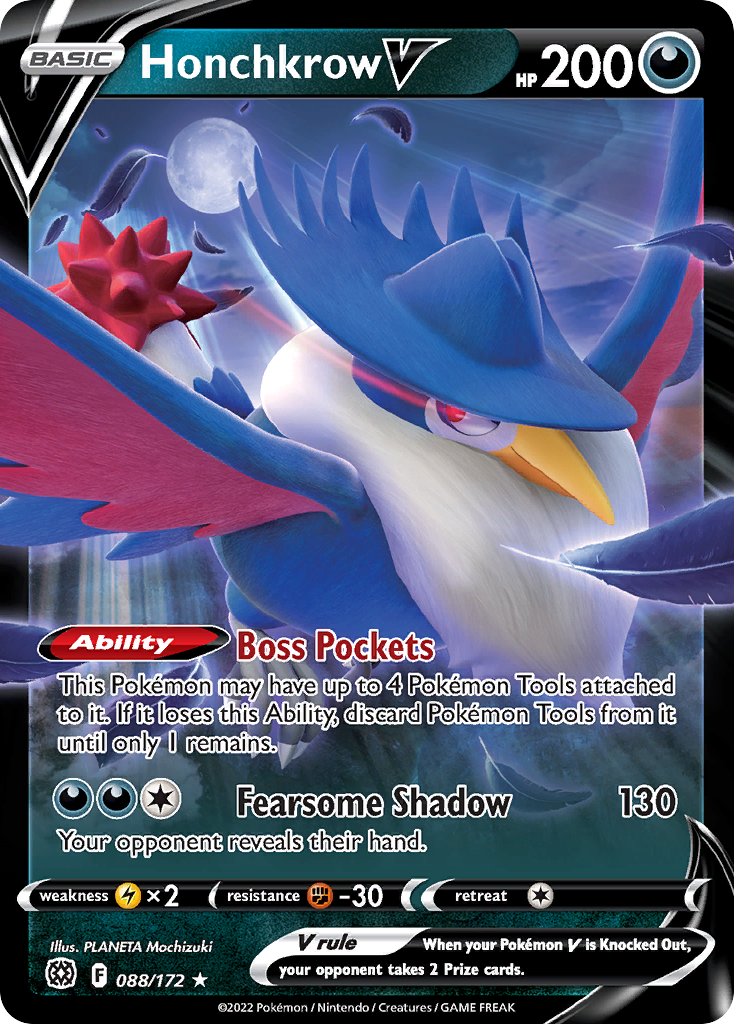 Honchkrow V — illustrated card
