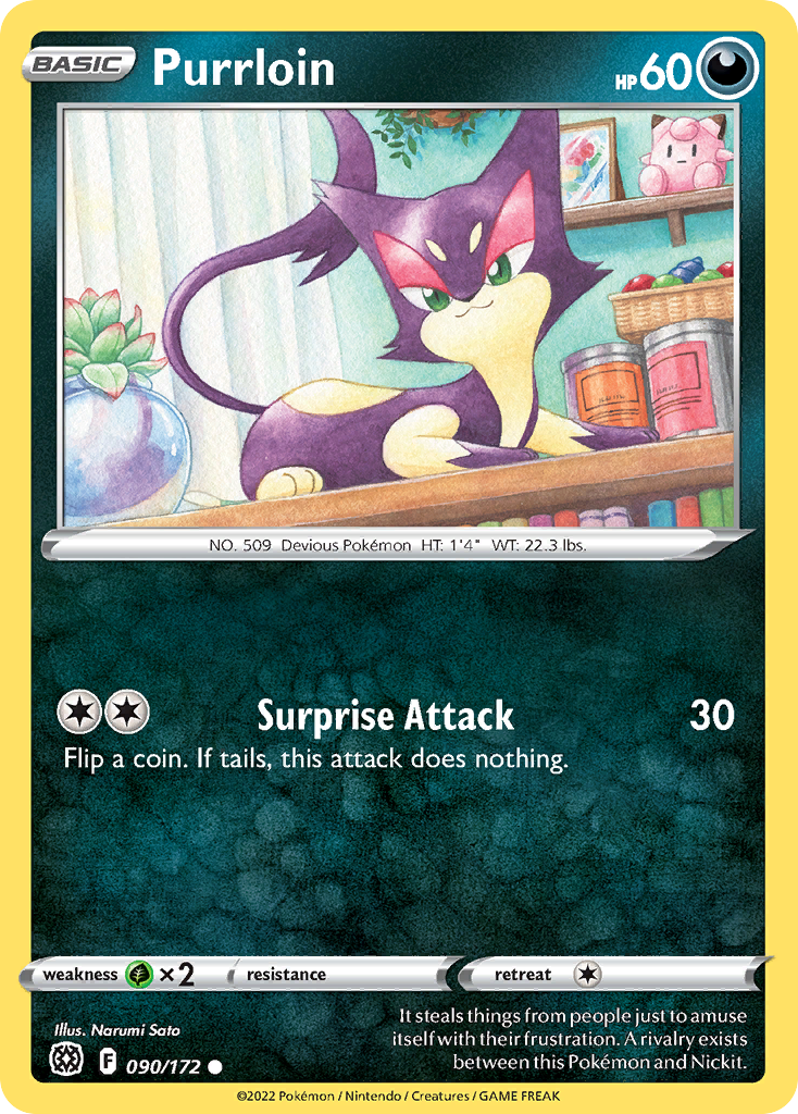 Purrloin — illustrated card