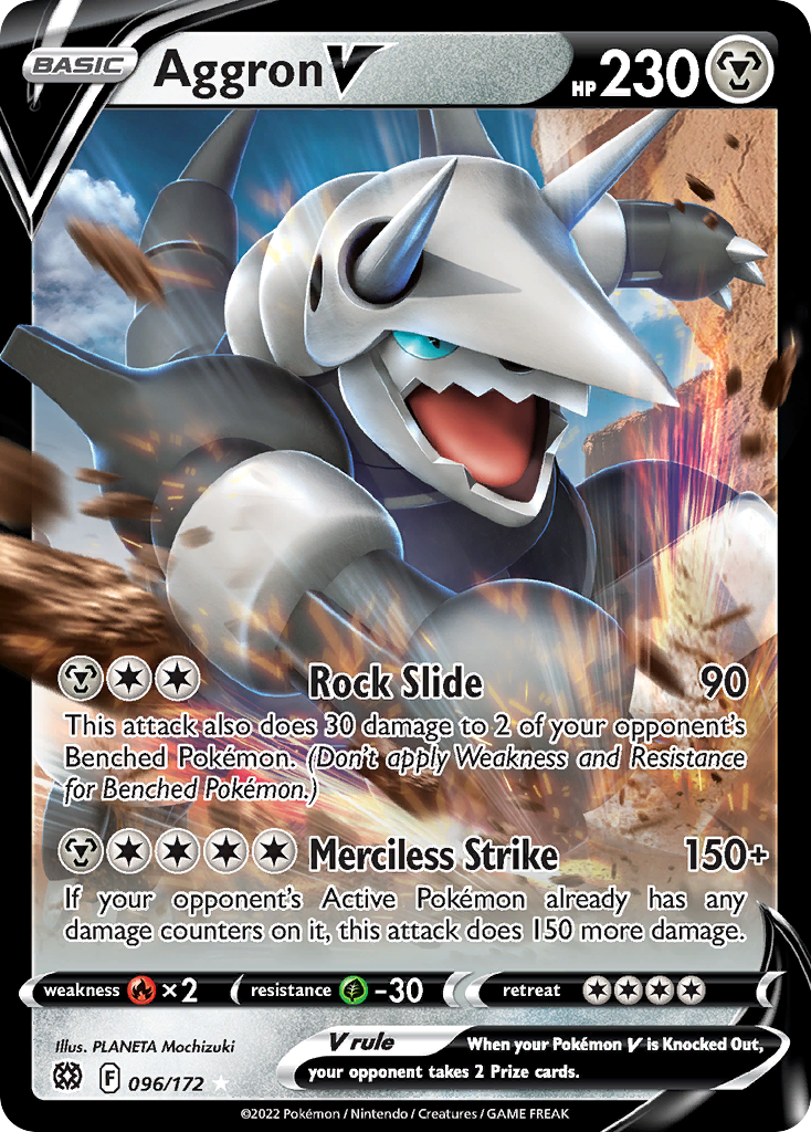 Aggron V — illustrated card