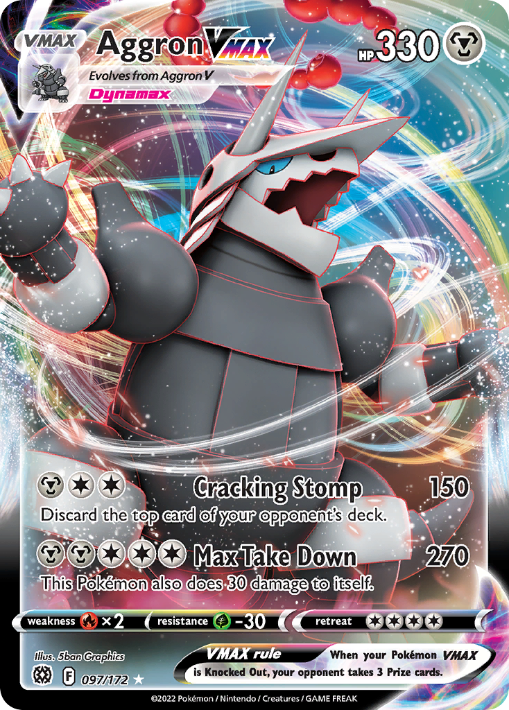 Aggron VMAX — illustrated card