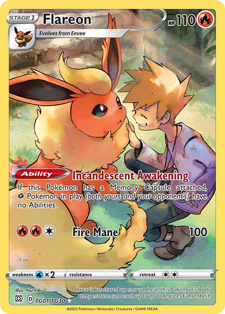 Flareon — illustrated card
