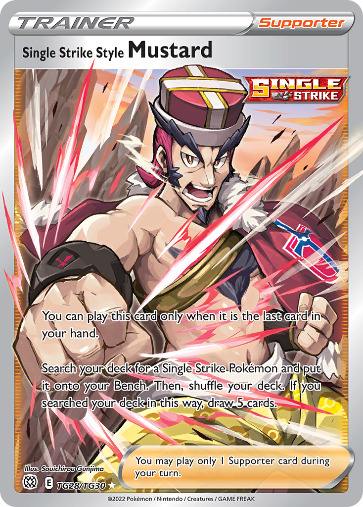 Single Strike Style Mustard — illustrated card