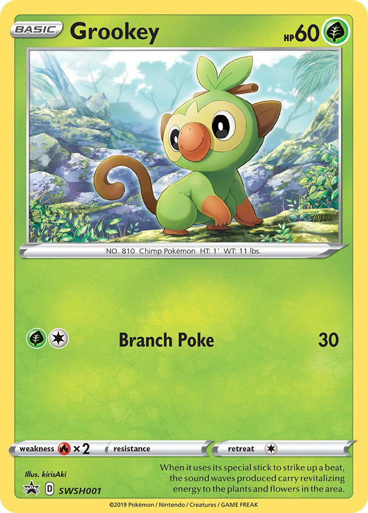 Grookey — illustrated card