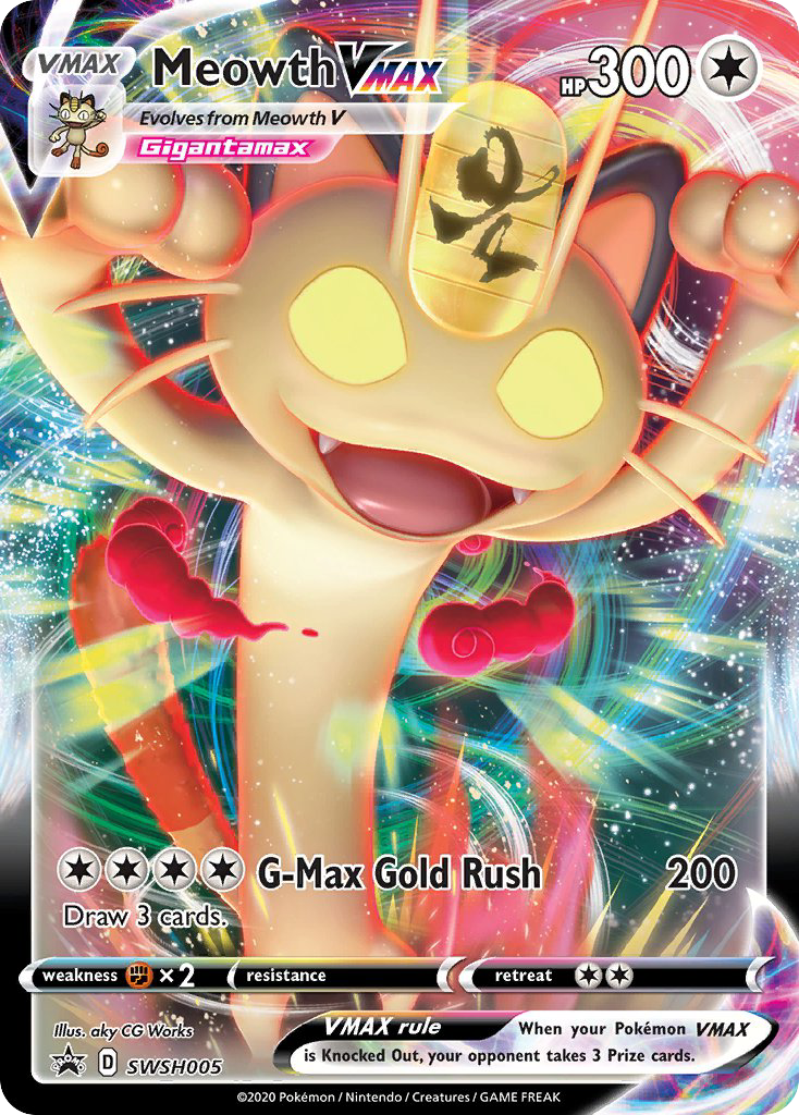 Meowth VMAX — illustrated card