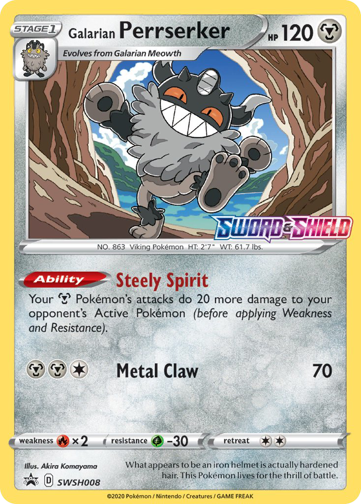 Galarian Perrserker — illustrated card