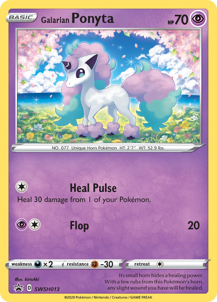 Galarian Ponyta — illustrated card