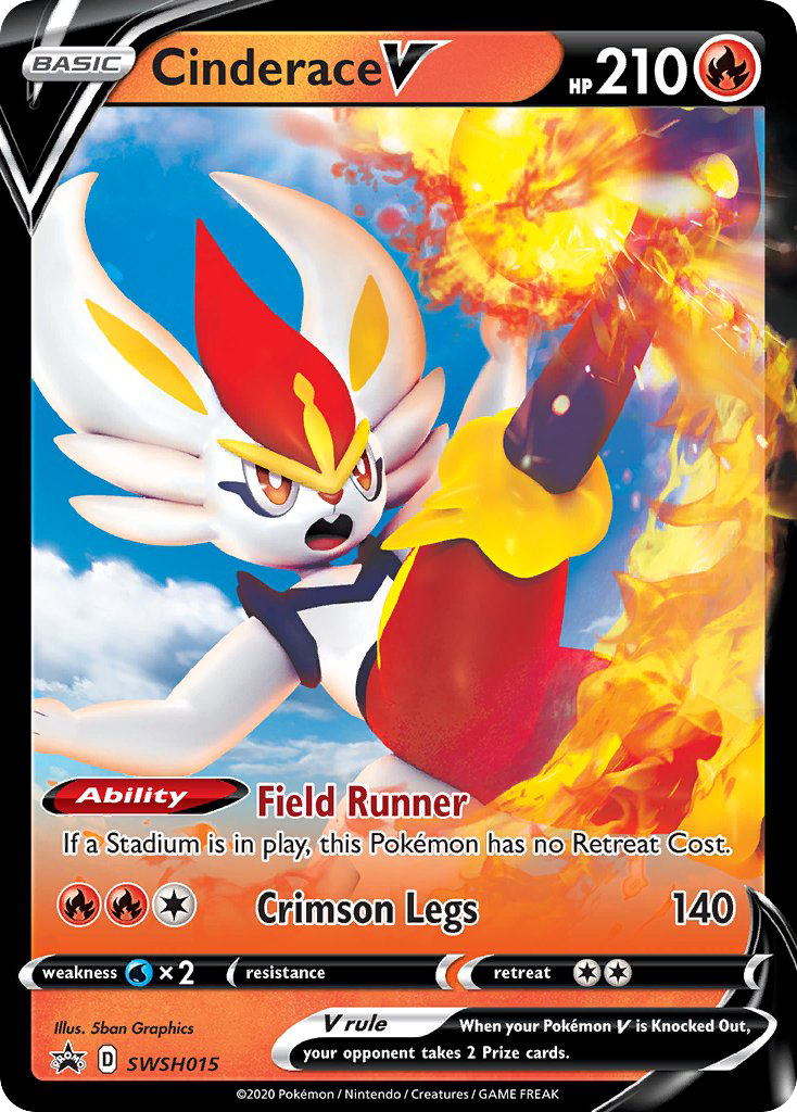 Cinderace V — illustrated card