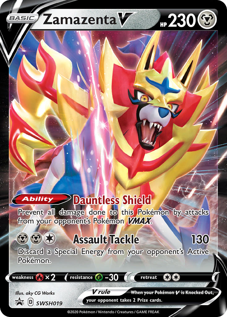 Zamazenta V — illustrated card