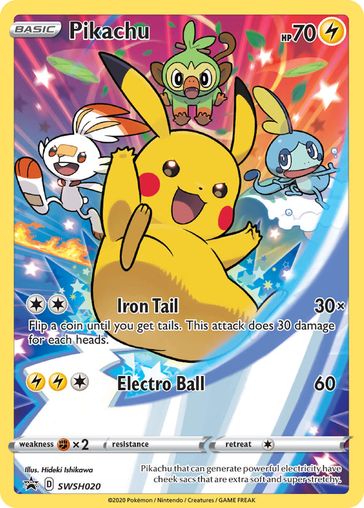 Pikachu — illustrated card