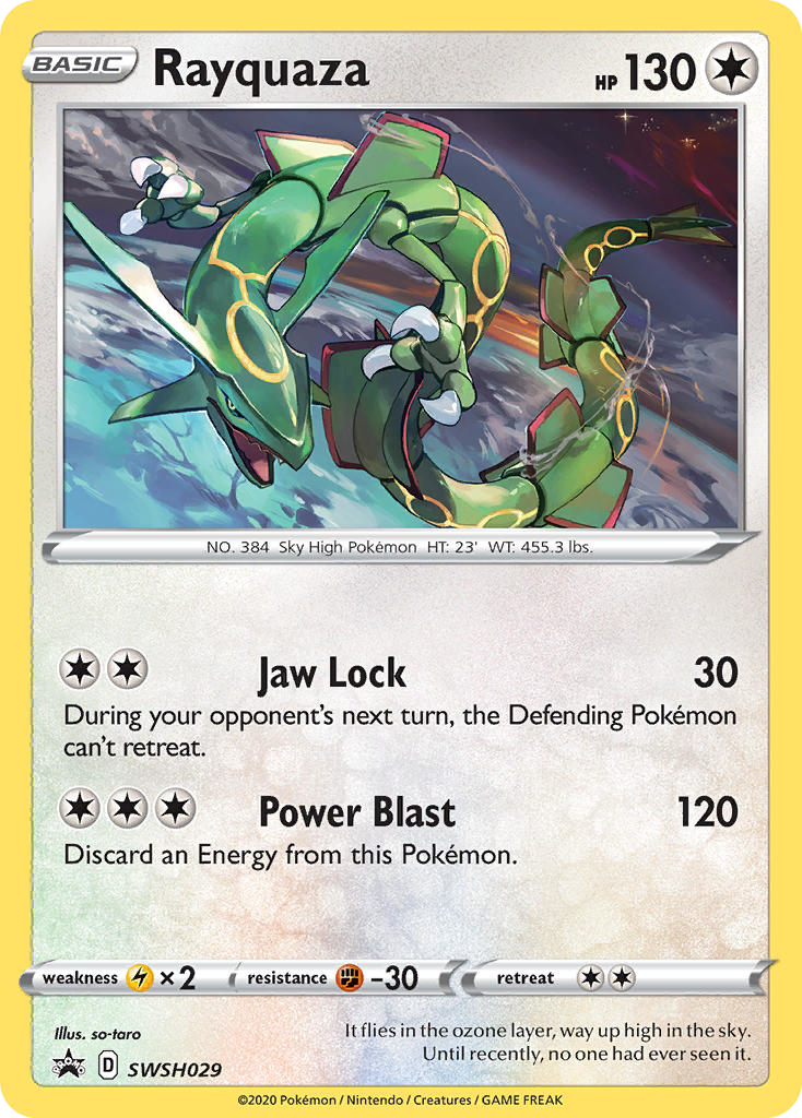 Rayquaza — illustrated card