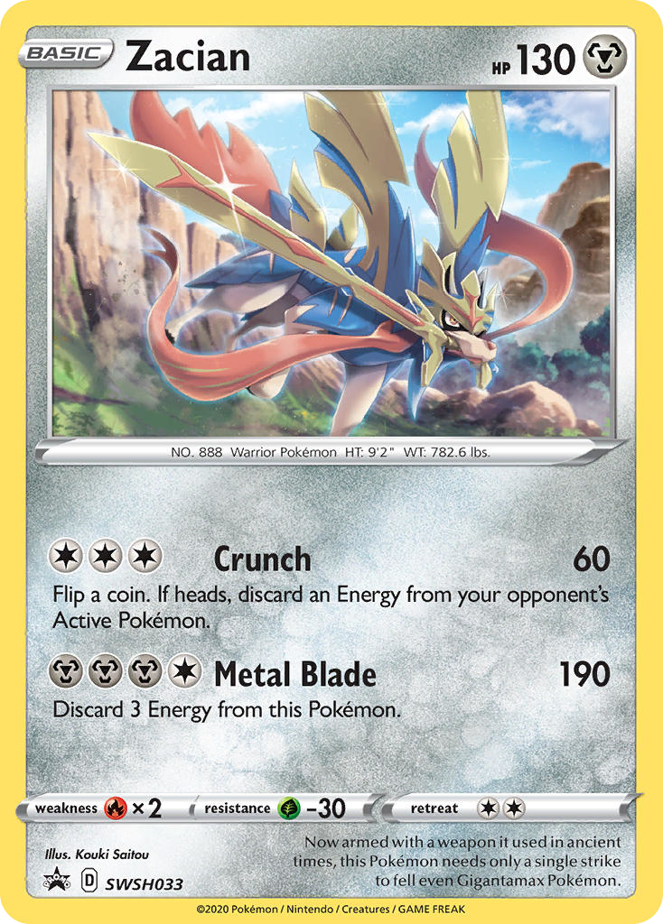 Zacian — illustrated card