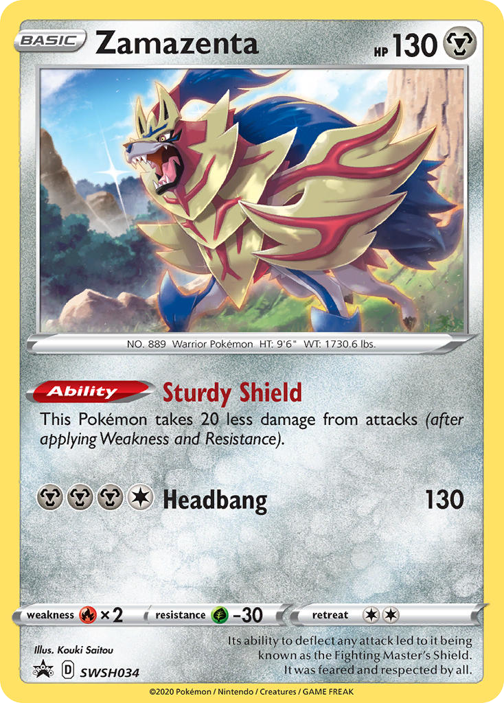 Zamazenta — illustrated card