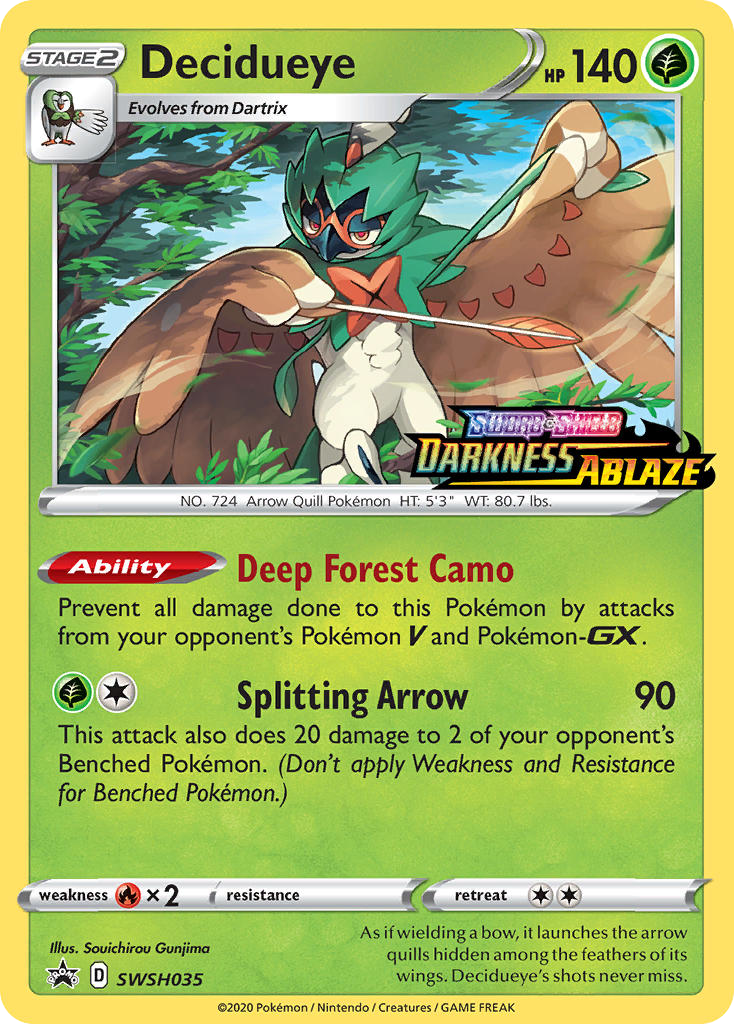 Decidueye — illustrated card
