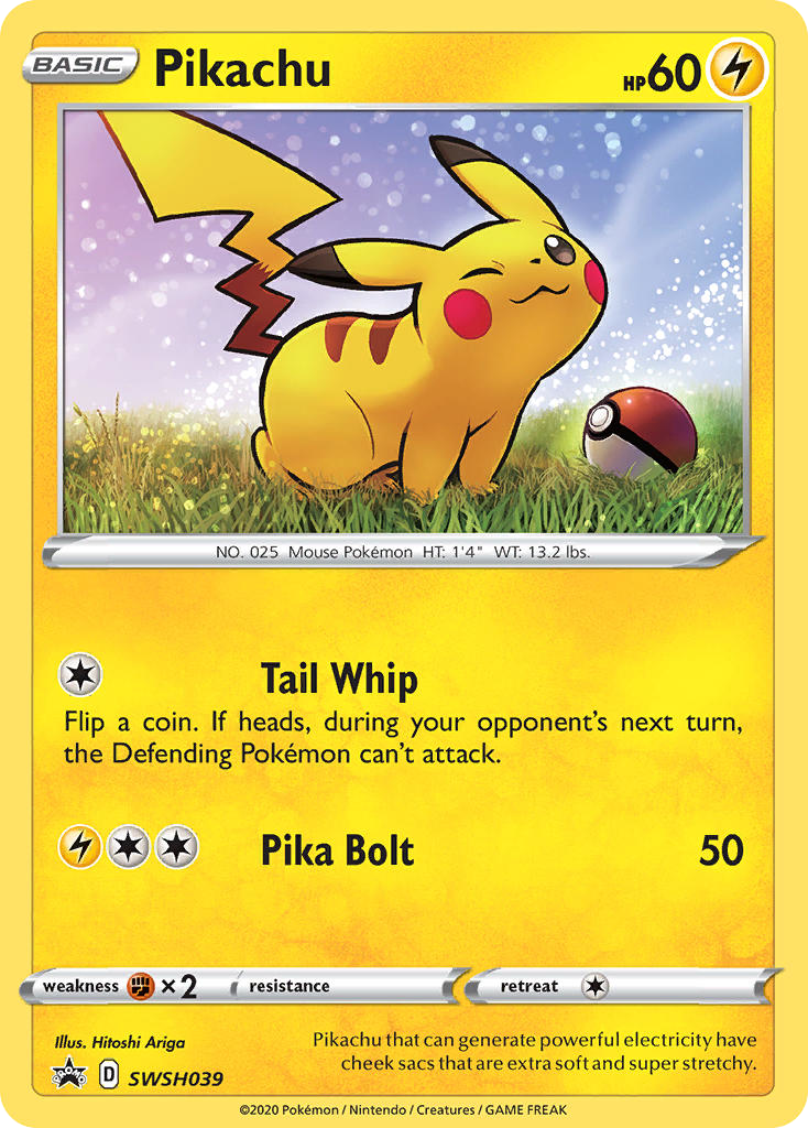 Pikachu — illustrated card