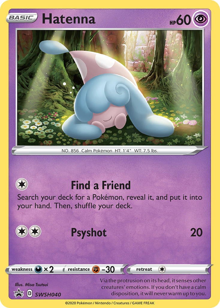 Hatenna — illustrated card