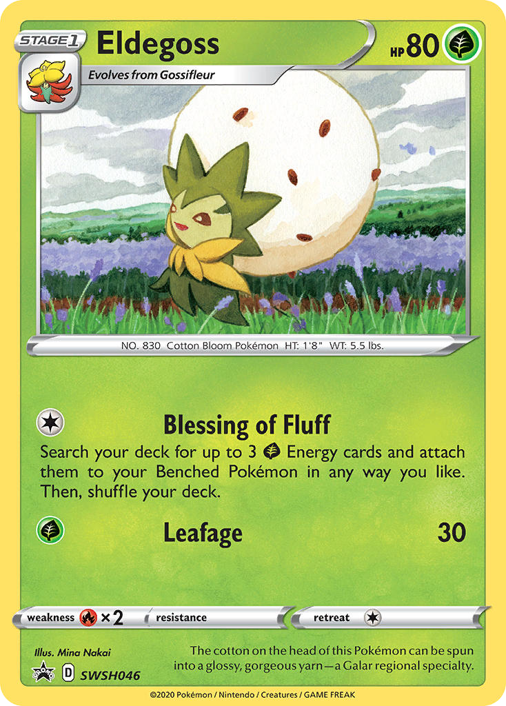 Eldegoss — illustrated card